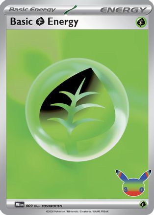 Basic Grass Energy - 9 (30th Celebration) [MEE Mega Evolution Energies] - Holofoil