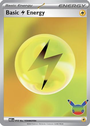 Basic Lightning Energy - 12 (30th Celebration) [MEE Mega Evolution Energies] - Holofoil