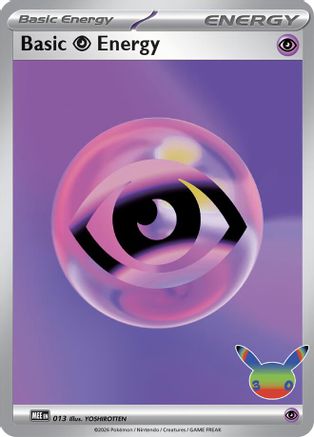 Basic Psychic Energy - 13 (30th Celebration) [MEE Mega Evolution Energies] - Holofoil