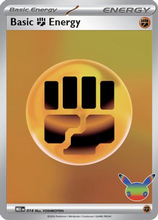 Basic Fighting Energy - 14 (30th Celebration) [MEE Mega Evolution Energies] - Holofoil