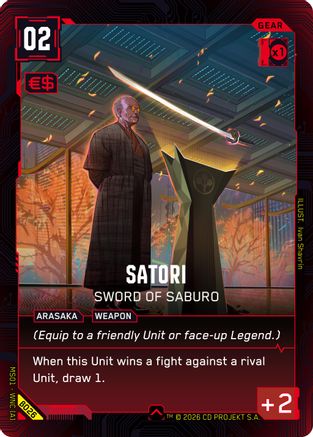 Satori - Sword of Saburo (B026) - Welcome to Night City  Beta