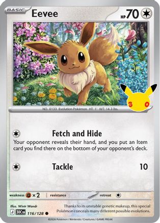 Eevee (116/128) [Mega Evolution: 30th Celebration]