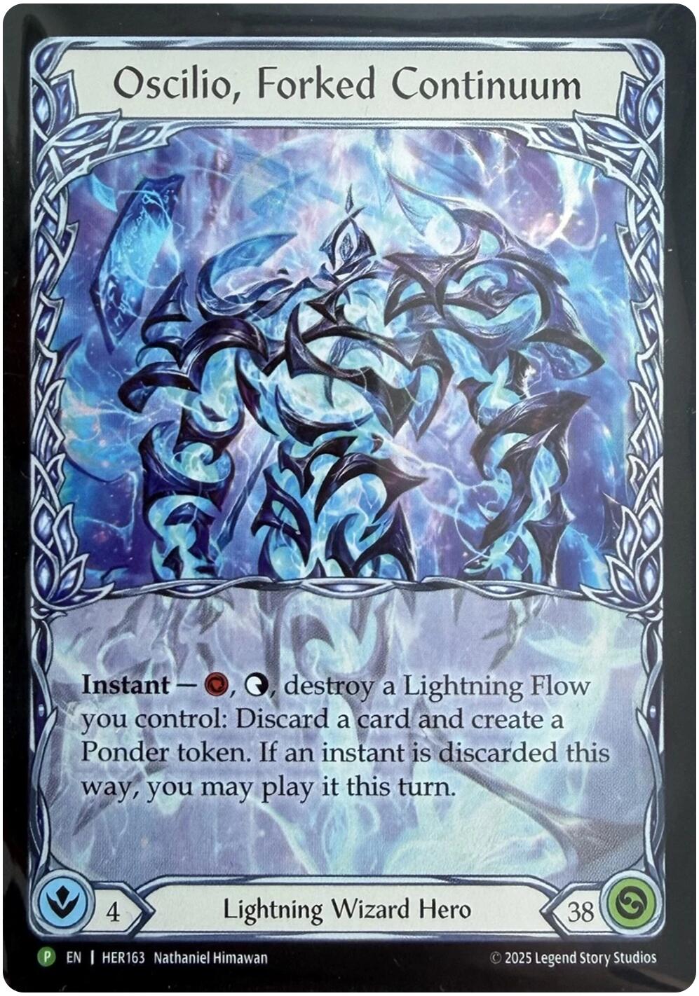 Oscilio, Forked Continuum [HER163] (Promo)  Rainbow Foil