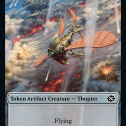 Thopter // Construct (005) Double-Sided Token [The Brothers' War Tokens]