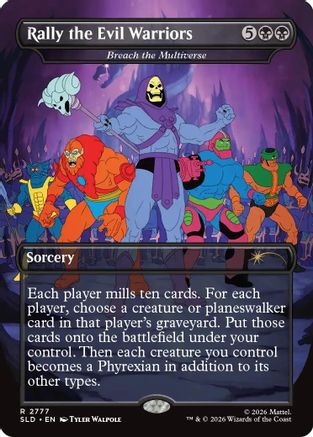 Rally the Evil Warriors - Breach the Multiverse (SLD-2777) [Secret Lair Drop Series] Foil