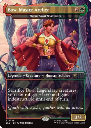 Bow, Master Archer - Hajar, Loyal Bodyguard (SLD-2781) [Secret Lair Drop Series]