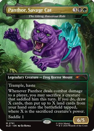 Panthor, Savage Cat - The Gitrog, Ravenous Ride (SLD-2791) [Secret Lair Drop Series]