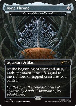 Bone Throne - Throne of the God-Pharaoh (SLD-2792) [Secret Lair Drop Series] Foil