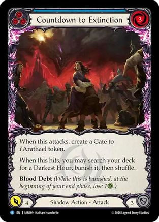 Countdown to Extinction (Blue) (IAR169) - Usurp the Shadow Throne Rainbow Foil