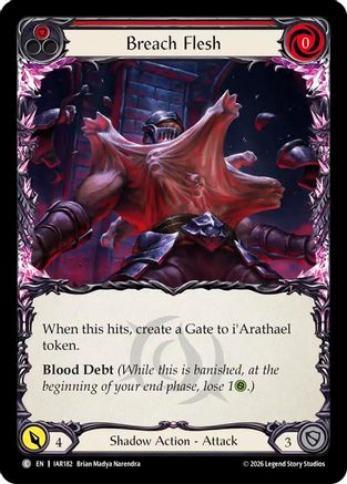 Breach Flesh (Red) (IAR182) - Usurp the Shadow Throne Rainbow Foil