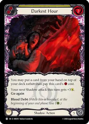 Darkest Hour (Yellow) (IAR210) - Usurp the Shadow Throne Rainbow Foil