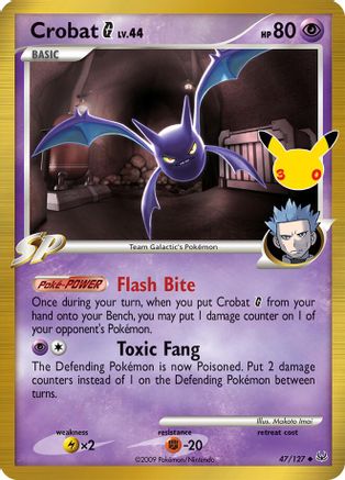 Crobat G - 47/127 [ME 30th Celebration Classic Collection] - Holofoil