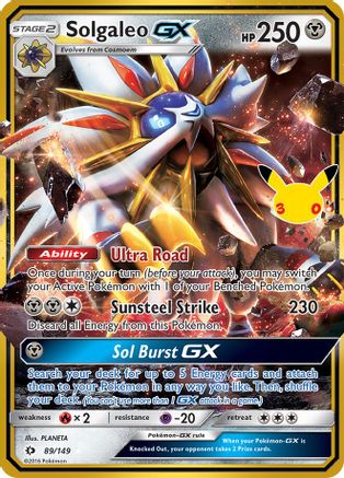 Solgaleo GX - 89/149 [ME 30th Celebration Classic Collection] - Holofoil