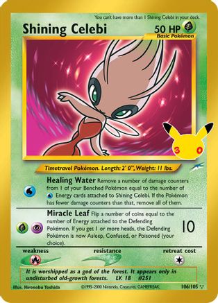 Shining Celebi - 106/105 [ME 30th Celebration Classic Collection] - Holofoil