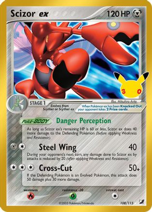 Scizor ex - 108/115 [ME 30th Celebration Classic Collection] - Holofoil