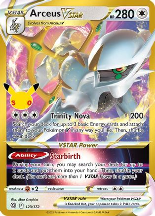 Arceus VSTAR - 123/172 [ME 30th Celebration Classic Collection] - Holofoil
