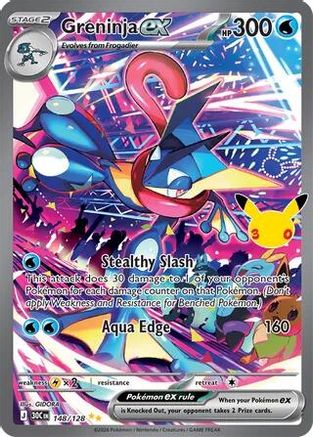 Greninja ex - 148/128 [ME 30th Celebration] - Holofoil