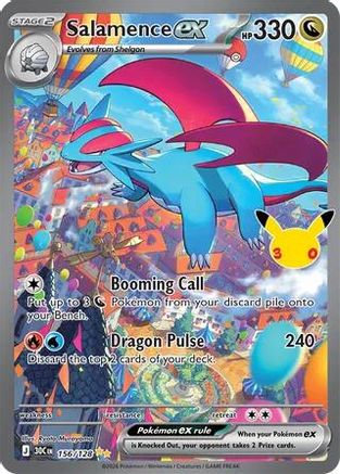 Salamence ex - 156/128 [ME 30th Celebration] - Holofoil