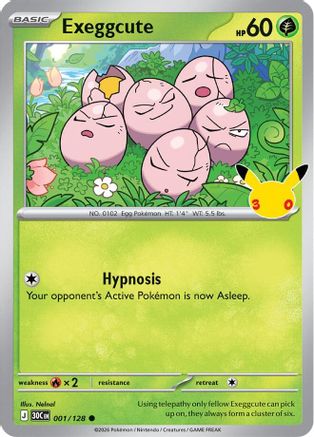 Exeggcute - 1/128 [ME 30th Celebration] - Holofoil