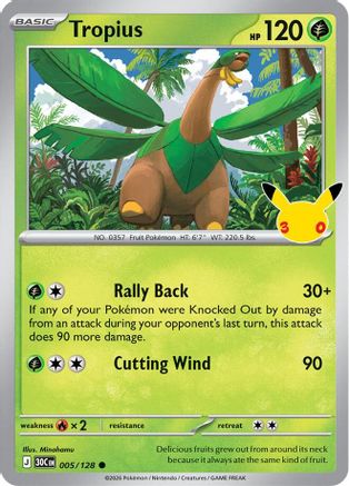 Tropius - 5/128 [ME 30th Celebration] - Holofoil