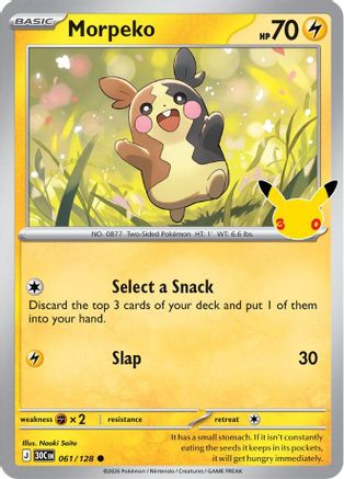 Morpeko - 061/128 [ME 30th Celebration] - Holofoil