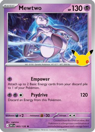 Mewtwo - 63/128 [ME 30th Celebration] - Holofoil