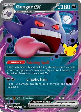 Gengar ex - 090/128 [ME 30th Celebration] - Holofoil