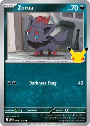 Zorua - 95/128 [ME 30th Celebration] - Holofoil