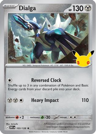 Dialga - 103/128 [ME 30th Celebration] - Holofoil