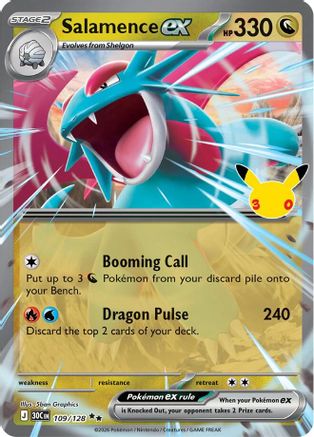 Salamence ex - 109/128 [ME 30th Celebration] - Holofoil