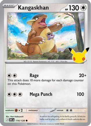 Kangaskhan - 114/128 [ME 30th Celebration] - Holofoil