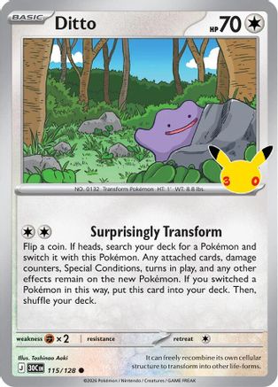 Ditto - 115/128 [ME 30th Celebration] - Holofoil
