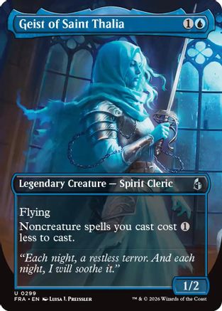Geist of Saint Thalia (Borderless) (FRA-299) [Reality Fracture] Foil