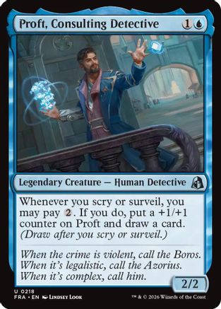 Proft, Consulting Detective (FRA-218) [Reality Fracture] Foil