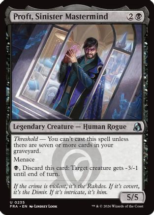 Proft, Sinister Mastermind (FRA-235) [Reality Fracture] Foil