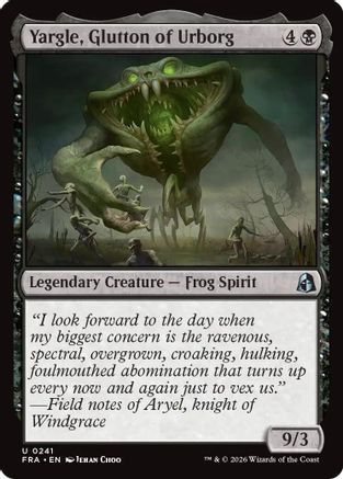 Yargle, Glutton of Urborg (FRA-241) [Reality Fracture] Foil