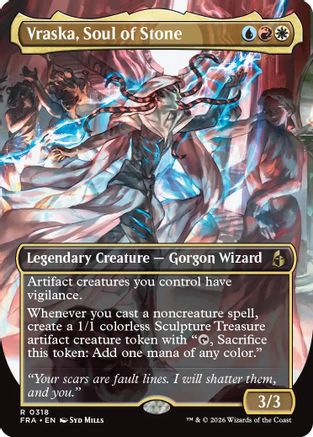 Vraska, Soul of Stone (Borderless) (FRA-318) [Reality Fracture]