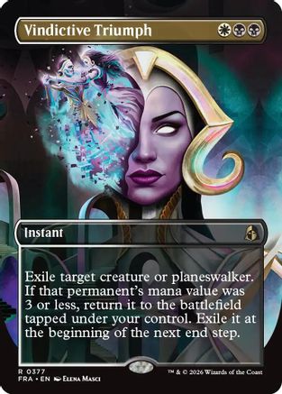 Vindictive Triumph (Borderless) (FRA-377) [Reality Fracture] Foil
