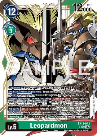 Leopardmon (Alternate Art) (EX13-043) - Chivalrous XIII Foil