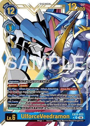 UlforceVeedramon (Alternate Art) (EX13-023) - Chivalrous XIII Foil