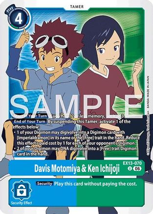 Davis Motomiya & Ken Ichijoji (EX13-070) - Chivalrous XIII