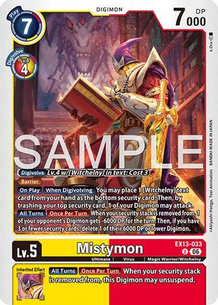 Mistymon (EX13-033) - Chivalrous XIII