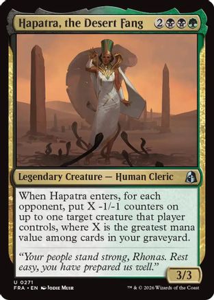 Hapatra, the Desert Fang (FRA-271) [Reality Fracture] Foil