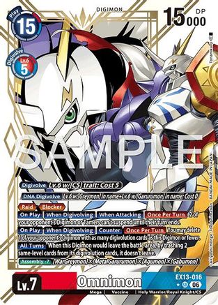 Omnimon (Alternate Art) (EX13-016) - Chivalrous XIII Foil