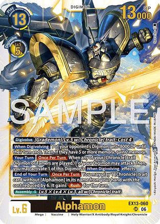 Alphamon (EX13-060) - Chivalrous XIII Foil