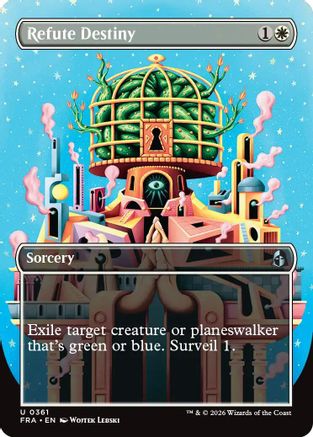 Refute Destiny (Borderless) (FRA-361) [Reality Fracture] Foil