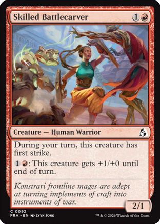 Skilled Battlecarver (FRA-092) [Reality Fracture] Foil