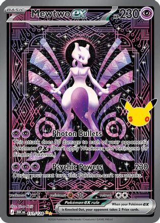 Mewtwo ex - 151/128 [ME 30th Celebration] - Holofoil