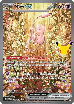 Mew ex - 152/128 [ME 30th Celebration] - Holofoil