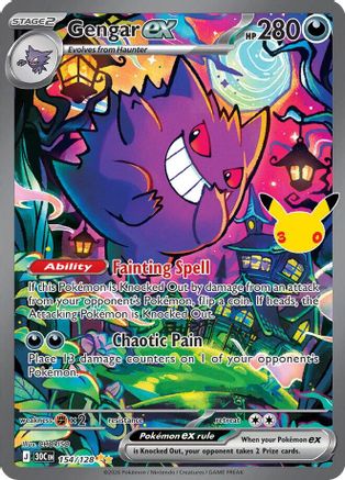 Gengar ex - 154/128 [ME 30th Celebration] - Holofoil